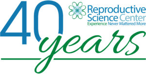 Logo: 40 Years - Reproductive Science Center of the San Francisco Bay Area