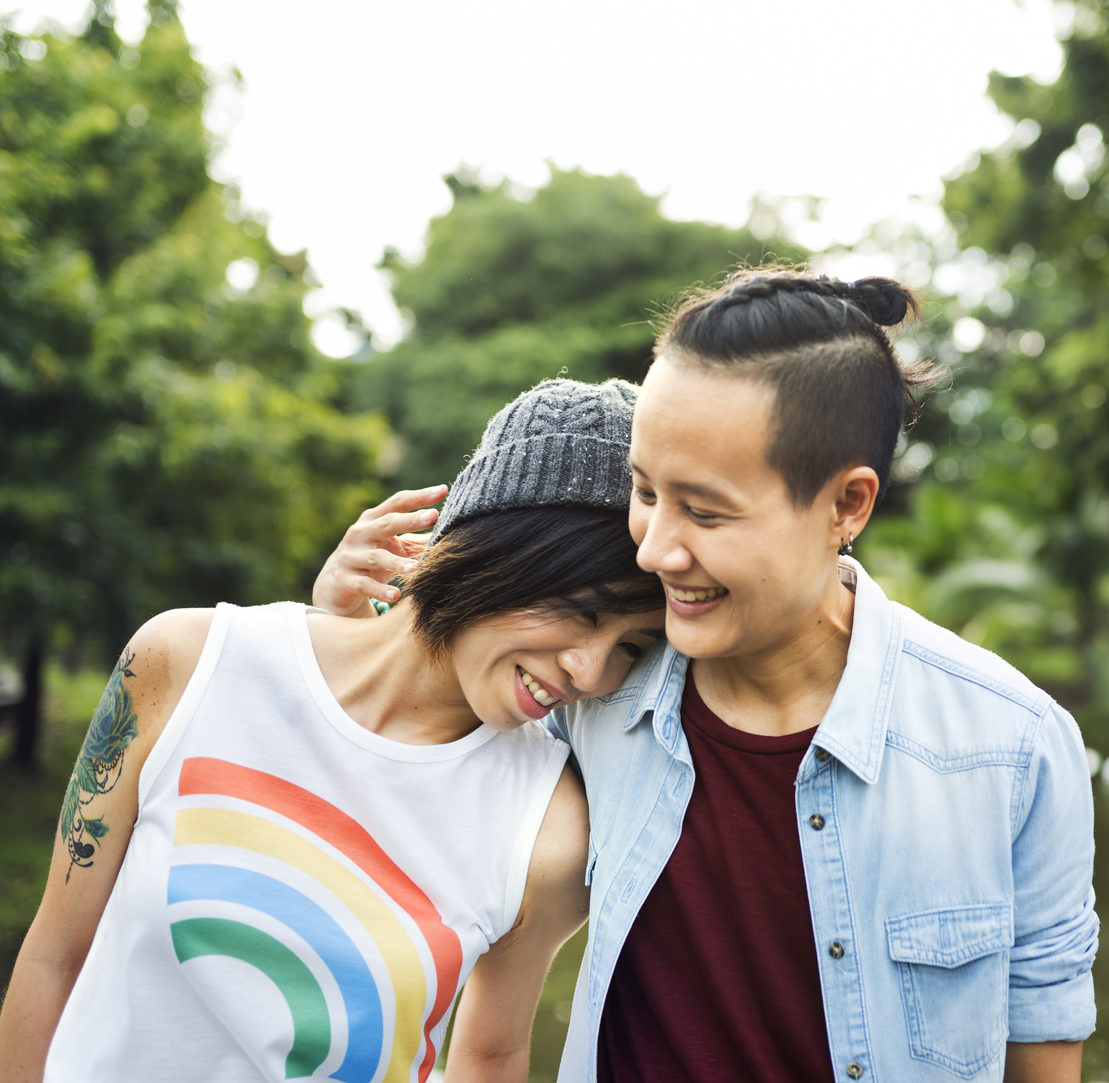 Transgender Men and Transgender Women Fertility Preservation | RSC SF Bay Area | Transgender couple walking in the park