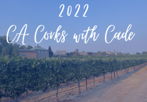 A vineyard photo with copy about the Corks with Cade 2022 fundraising event | RSC SF Bay Area