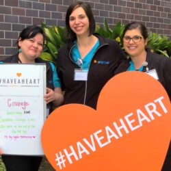 RSC team holding #HaveAHeart sign for National Infertility Awareness Week 2020 | Reproductive Science Center of the San Francisco Bay Area