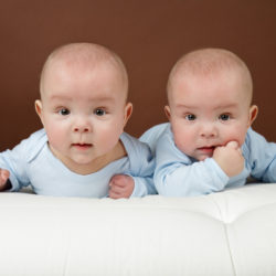 Identical twin boys